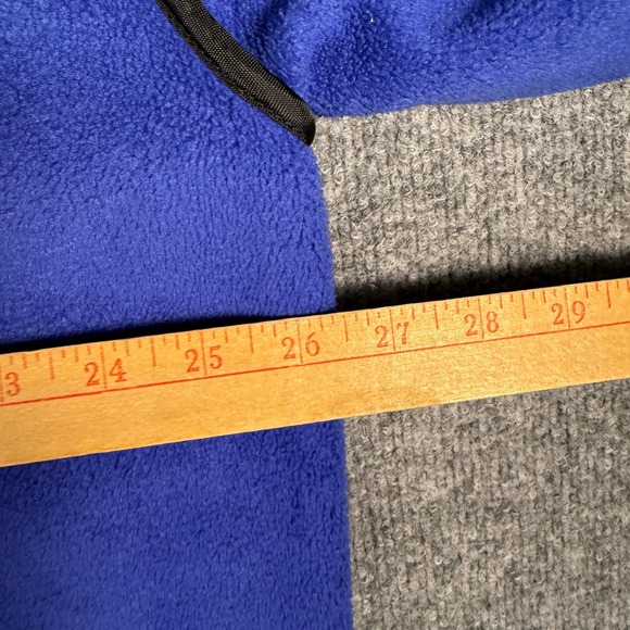 Vintage‎ Tommy Hilfiger Purple Fleece 1/4 Zip Pullover Jacket Logo Patch XL - Picture 6 of 7